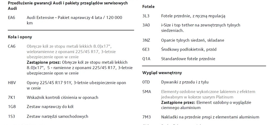 Audi A3 cena 137514 przebieg: 19452, rok produkcji 2023 z Piła małe 232